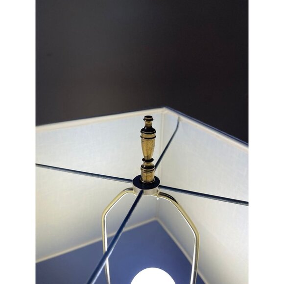 Vintage Antique Early 20th Century Russian Brass Samovar Lamp Decor Lamp Shade - Picture 10 of 12